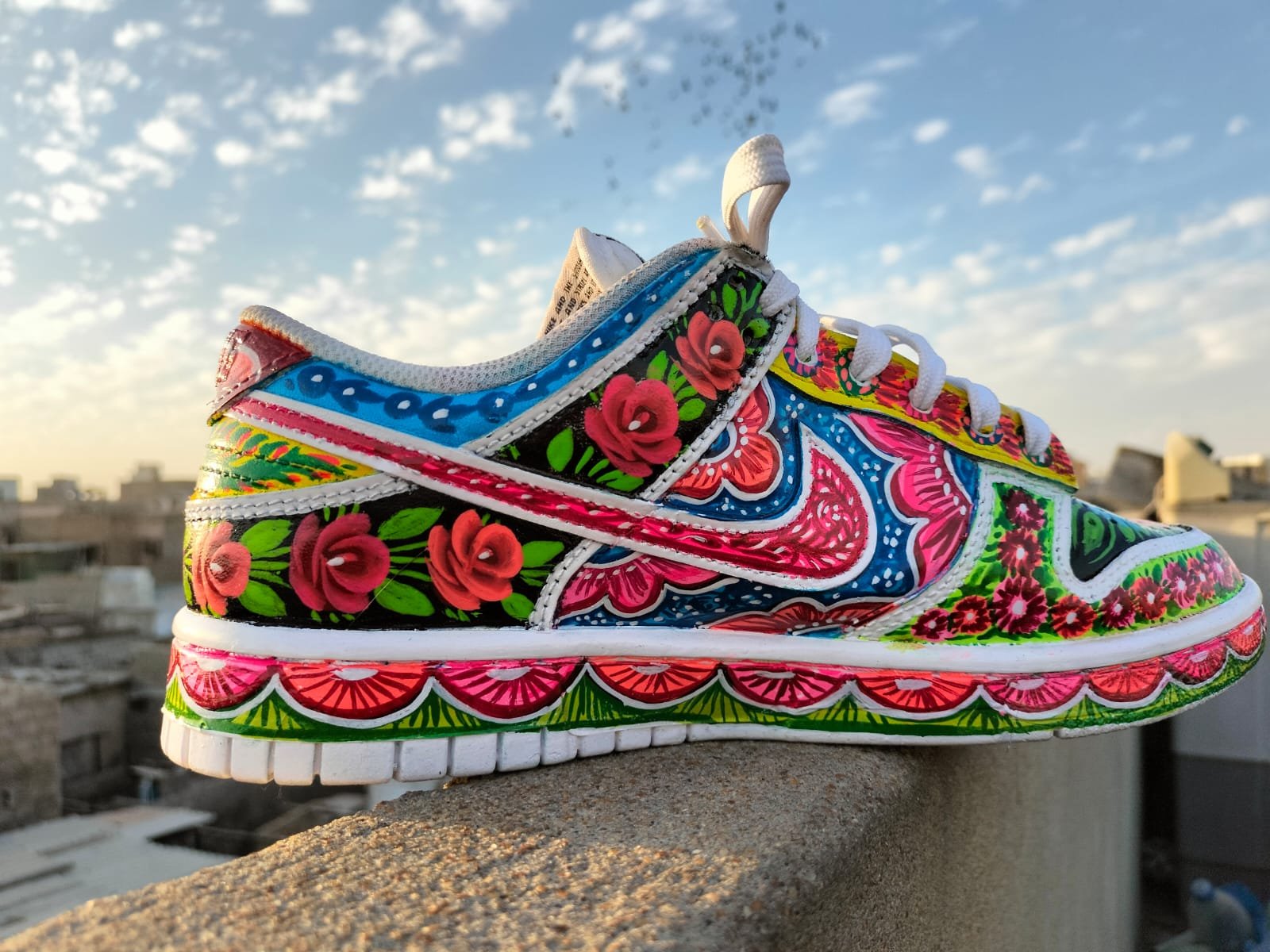 Hand Painted Truck Art shoes