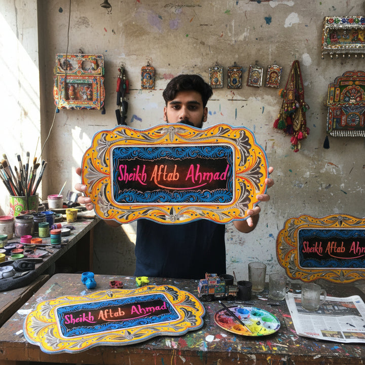 Fully Customize Hand Painted Name plate