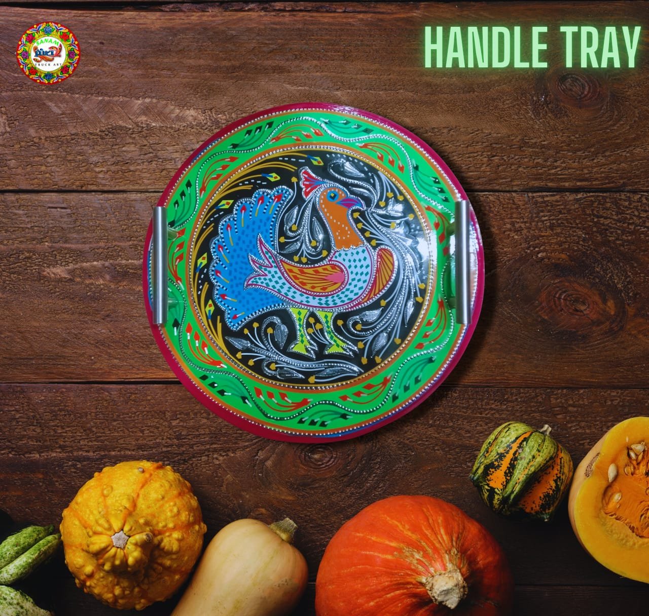 Round Handle Tray