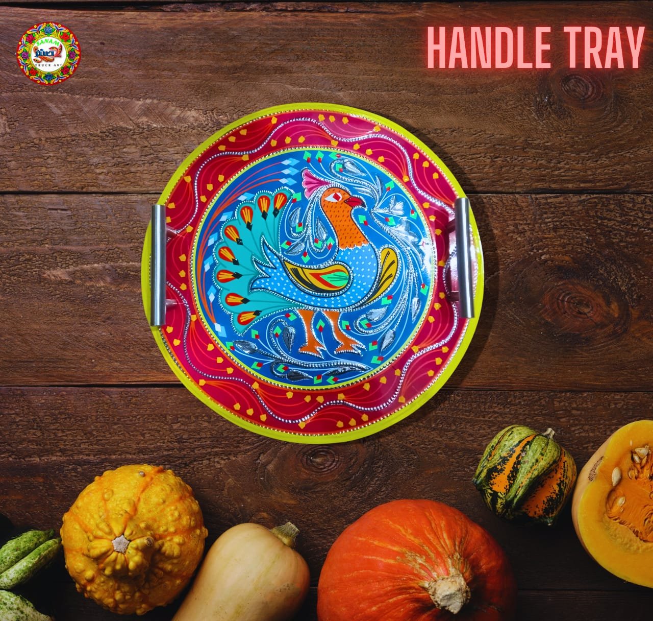 Round Handle Tray
