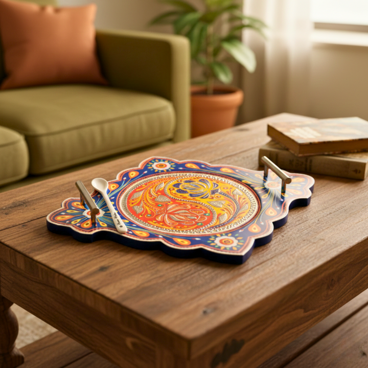 One of a kind Truck Art inspired trays