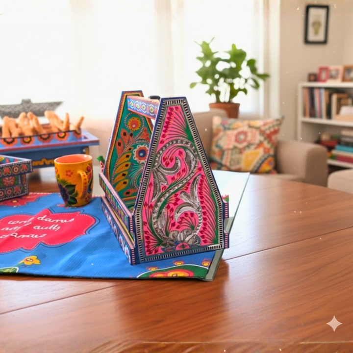 Pakistani Truck Art Blue Caddy