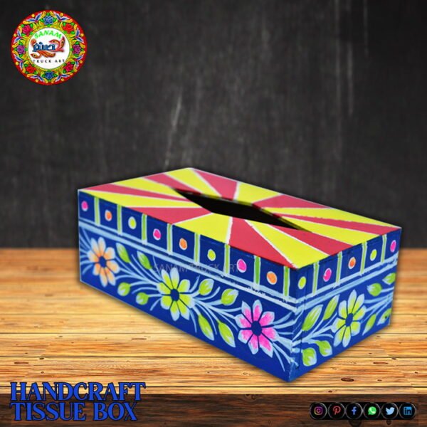 Hand Printed Tissue Box