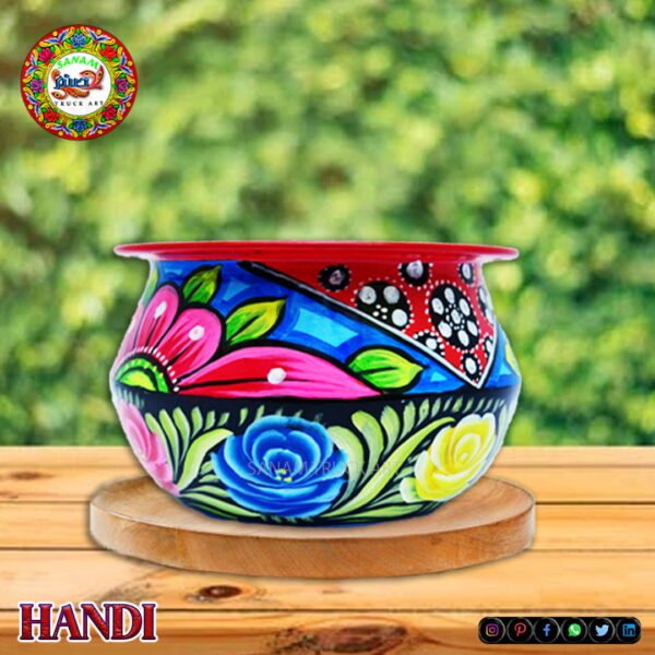 Hand Painted Handi - Image 2
