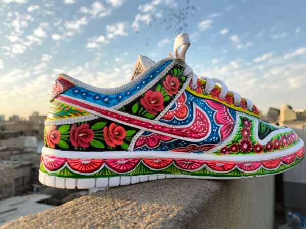 Hand Painted Truck Art shoes - Image 2