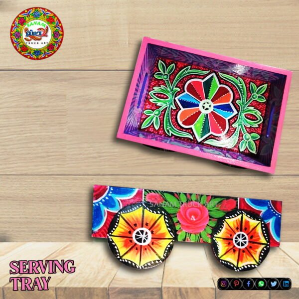 Handmade Chamakpatti Tray On Wheels