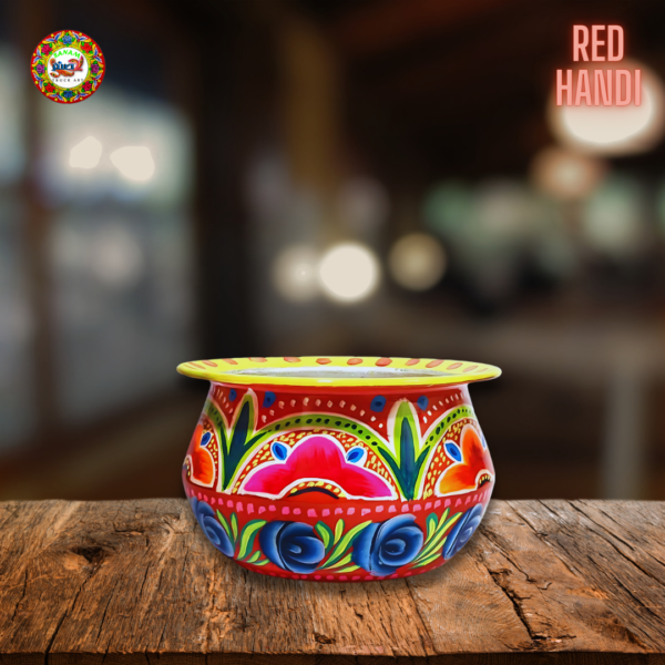 Hand Painted Handi - Image 5
